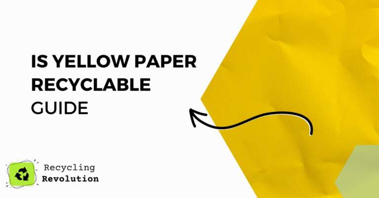 how Is Yellow Paper Recyclable